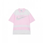 Nike Sportswear V&auml;rviplokk L&uuml;hikeste Varrukatega Polo S&auml;rk Meeste pealisr&otilde;ivad Vaht-Roosa FN3694-125 XL