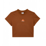 Nike Dri-Fit ACG Mugav Pehme Nahas&otilde;bralik Mood Kiiresti Kuivav L&uuml;hikeste Varrukatega Tavaline T-s&auml;rk Naiste Topid Helepruun HM6085-245 S