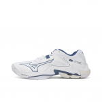 Mizuno Wave Lightning Z8 Treening Spordijooks Hingav Kerge Madalad Sulgpallijalatsid Unisex Jalatsid Valge Sinine V1GA240061 36