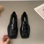 Moodsad Oxford kingad Naiste kingad Naiste kontsad Lolita kingad Koolivormi &Otilde;pilas t&uuml;drukud Kawaii Ruudukujulise ninaga Nahast kingad Ruudukujulise ninaga Vabaaja Size 35(foot 22.5cm)