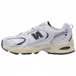 New Balance NB 530 Retro Mugav Kangas S&uuml;nteetiline Nahk Vastupidav Hingav Madala S&auml;&auml;rega Vabaaja Jooksujalatsid Unisex toss Valge MR530WBV 37