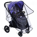 Vankri vihmakate, Universaalne l&auml;bipaistev ilmakaitse veekindlate lukkudega, Vankrikate kaitseks p&auml;ikese, tolmu, lume eest, Suur must