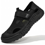 Suvised hingavad vabaajajalatsid meestele tossud libisemisvastased jalutuskingad mokasiinid meeste kingad 46 must