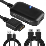 HDMI 1080P 720P l&uuml;litatav v&auml;ljund HDMI &uuml;henduskaabel PlayStation 2 HDMI muundur &uuml;hilduv AV MULTI terminali v&auml;ljundiga Must L'QECTED must