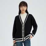 Women's Versatile Long-Sleeve Knit Cardigan S