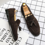 Suede tutiga vabaaja meeste kingad Suvi Itaalia stiilis pehmed mokassiinid meeste loaferid Kvaliteetsed kingad meeste korterkingad s&otilde;idujalatsid 38 pruun