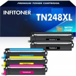 Lot de 5 Toners Compatibles TN248XL pour Brother HL-L3240CDW, MFC-L3760CDW, DCP-L3560CDW