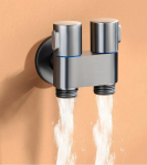 Bidee tualettpihusti komplekt pihusti vesi vannitoa k&auml;eshoitav bidee pihusti WC-du&scaron;&scaron; topelt v&auml;ljalaskenurga ventiiliga tualettruumi tarvikud