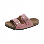 Whoholl Naiste Klassikalised Korgist Sussid Uued Unisex Suede Lamedad Sandaalid Toetusega Kaarele Suvised Rannikukingad Reguleeritava Pandlaga Kingad 35 roosa