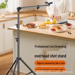 P&otilde;randal seisav v&auml;ljat&otilde;mmatav statiiv mobiiltelefoni otse&uuml;lekanneteks, selfideks ja &uuml;lesvaatev&otilde;teteks 2.6m retractable overhead tripod