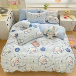 Armas Roosa Cinnamoroll Tekikott Laste Multikate Voodipesukomplekt T&uuml;drukutele Kingituseks &Uuml;hekohaline Queen Tekikotid Magamistoa Kaunistus EU 135x200cm 2PCS gray