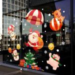 J&otilde;ulude akna kleepsud J&otilde;ulude seinakleebis Lastetoa seinakleebised H&auml;id j&otilde;ule kaunistused koju Uusaasta kleepsud