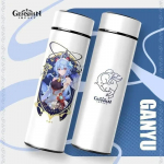 500ml Genshin Impacti termospudelid Temperatuurin&auml;idikuga Termosed Suure Mahutavusega Roostevabast Terasest Tass Isoleeritud Tass Kodune Joogit&ouml;&ouml;riist 500ml