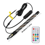 30/60/90cm RGB LED Piitsliposti Lamp UTV Jeep Maastiku ATV Veoauto jaoks 1 jalga Automaatne &Uuml;mbritsev Valgus Puldiga Veekindel Lipuvalgusti black