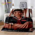 Joe Keery Steve Harrington Pehme Pl&uuml;&uuml;sist Tekk, Flanellist Tekk Visketekk Elutoa Magamistoa Voodi Diivani Pikniku Katteks Lastele 80x60in