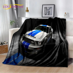 Klassikaline 3D F-Ford GTR Mustang Auto Pehme Tekk, Soojashoidev Visketekk Mugav Tekk Piknikuks Voodid Diivan Kodu Magamistuba 30x40in