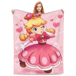 Printsess Peach Tekid Kvaliteetsed Soojad Pehmed Voodipesu Tekid Talvine Reisimine Kodu Dekoor Mugav Voodikate 30x40in