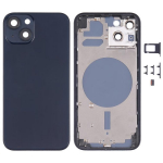 Tagakaane kate koos SIM-kaardi salve, k&uuml;lgmiste nuppude ja kaameraklaasiga iPhone 13 jaoks must