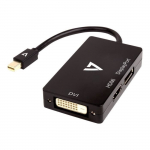 A/V-adapter - V7 - 10 cm - DVI/DisplayPort/HDMI/Mini DisplayPort - Must - Heli-/videoseade