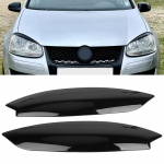 Esitulede Kulmude Katte Liist Kroomitud VW GOLF 5 MK5 GTI R 2005 2006 2007 jaoks 1 Paar V&auml;lisdisaini Tarvikud Volkswagenile Gloss Black