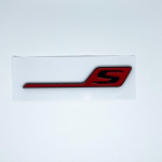 3D Must C63S T&auml;hed V8 BITURBO Embleem Auto Tagumine T&auml;he Kleebis Pagasiruum AMG Embleem Mercedes Benz AMG W205 C205 Tarvikutele red S
