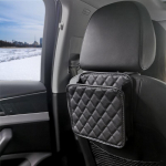 Car garbage bag creative car hanging seat back storage mobile phone umbrella storage bag net bag trash can car Basic