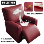 Veekindlad lamamistoolikatted Lamamistooli kate Veniv PU-nahast lamamistoolikate Libisemiskindel elastne p&otilde;hi lastele ja lemmikloomadele 1 Seater