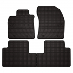 Dywaniki samochodowe gumowe do: Toyota Avensis III T27 kombi, liftback, sedan (2009-2018) - czarne, dopasowane