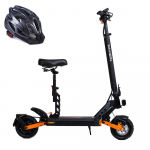 Kahe vedrustusega 9 Kukirin GII Pro City elektrit&otilde;ukeratas t&auml;iskasvanutele, 600W mootor, 48V 15.6Ah aku, eemaldatav iste, kokkupandav disain, linnakasutuseks m&otilde;eldud elektrit&otilde;ukeratas GIIPro+Helmet (Split Up) must