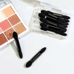 jademonra - Set of 10: Portable Eyeshadow Sponge Applicator B29 - With Case Black