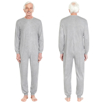 Turvaline ribadevastane kombinesoon puuetega inimestele M-3XL: Unisex Kohanduv &Uuml;hesosaline Tunked T&auml;ispika Seljatrahiga, Lihtsalt Hooldatav L hall