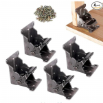 4 tk Lukustatav Hing Kokkupandava Laua Klambrite jaoks, Tugevad Kokkupandavad Klambrid 90 Kraadi IseLukustuv Kokkupandav Hing Lauajalgu M&ouml;&ouml;blit&ouml;&ouml; 4 Pack must