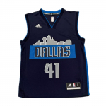 Adidas NBA Dirk Nowitzki Mavericks Number 41 V-kaelusega varrukateta korvpallivorm Unisex vorm 7818A-3R3-AEB163 S