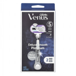 Gillette, Venus, Deluxe Smooth Platinum, 1 raseerija, 2 kassetti