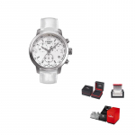 TISSOT 200 Kvartsmehhanism 200m Veekindel Meeste K&auml;ekell 42mm Valge sihver Roostevabast terasest korpus T055.417.16.017.00 Regular Watch Box