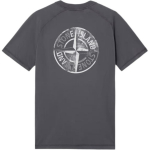 Stone Island Ss25 Helkurlogo &Uuml;mmarguse kaelusega L&uuml;hikeste varrukatega T-s&auml;rk Meeste T-s&auml;rgid S&uuml;si K1S152100020-V0065 S