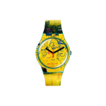 SWATCH Unisex 41mm Kollane k&auml;ekell SUOZ354 SUOZ354 Yellow