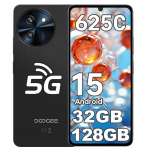 DOOGEE Note 59 Android 15 nutitelefon 5G - 32 GB + 128 GB / 2 TB, 6,75 HD+ 120 Hz, 6250 mAh nutitelefon, 16 MP + 8 MP kaamera, Dual SIM 5G/NFC/Face ID/OTG must