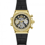 GUESS Fusion Must Kuldne Silikoon Naiste Kvartsikell GW0553L4 must