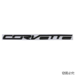 1 tk 29,2x1,8cm 3D Auto stiilim&auml;rk Kleebis Tagumine pagasiruum Metallist embleem Kleebis Corvette Tarvikutele Auto kere kaunistus must