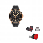 Tissot T&auml;htkujude kollektsioon Kvartsmehhanismiga Meeste k&auml;ekell Kell 45,5 mm Must sihver Roostevabast terasest korpus T120.417.37.051.00 Black Dial