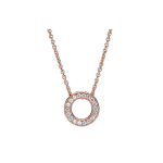 Pandora Logo Pav&eacute; Kaelakee Naistele Kaelakee Roosa Kuld 387436C01 Box+Shopping Bag