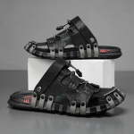 Suur suurus 46 Luksuslikud Meeste Nahast Sussid Sandaalid Mugavad Hingavad vabaajajalatsid Meeste Mood Tossud Vaba aeg Meeste Sussid Slaidid Jalatsid Meesed 39