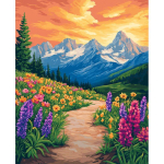 CHENISTORY Metsamaastiku v&auml;rvimispintslite komplekt l&otilde;uendil &otilde;liv&auml;rvid akr&uuml;&uuml;lv&auml;rvid v&auml;rvimine numbrite j&auml;rgi kodu seinakaunistus 40x50cm diy frame