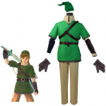 Legend Of Zelda Link Cosplay Kost&uuml;&uuml;m Halloweeni Meeste Komplekt Xs-xxxl M
