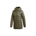 Adidas Kerge Udusulgedega Kapuutsiga Parka Naiste V&auml;lisriided Soe Pikk Udusulgedest Mantel Legacy Green GH4591 L gray