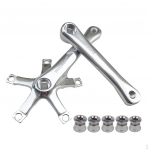 Jalgratta v&auml;ntv&otilde;llikomplekt Alumiiniumist Jalgratta V&auml;ntketas ja Paigaldusk&uuml;&uuml;nte Komplekt - 165mm, BCD 130, Sobib with 5 Pairs Bolts