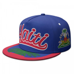 Haiti lame nokaga m&uuml;ts Kohandatud nimi number logo Hip-hop m&uuml;ts Riigilipp riik Haiti Vabariik Kolledži tr&uuml;kipilt Peakate Adjustable