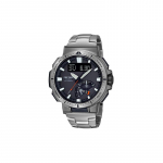 Casio PRO TREK Seeria-Ketas Dual Display Metallik V&auml;litingimustes M&auml;gironimine Raadio P&auml;ikeseenergia Spordi Veekindel Kvartsliikumine Titaanist Rihm PRW-70YT-7PRD must