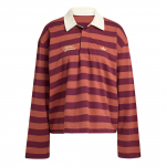 Adidas Originals Athl Dept Triibuline Pikkade Varrukatega Graafilise Tr&uuml;kiga Polo T-s&auml;rk KF2323 2XS